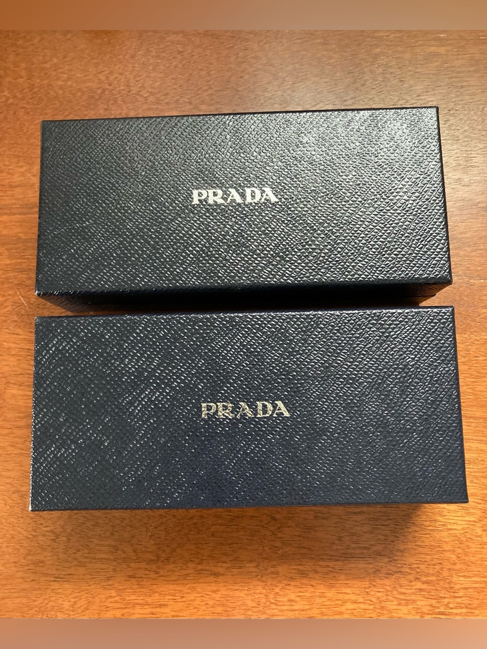 Prada Sunglass or Jewelry Case with Logo - Pair of Two Empty Cases
